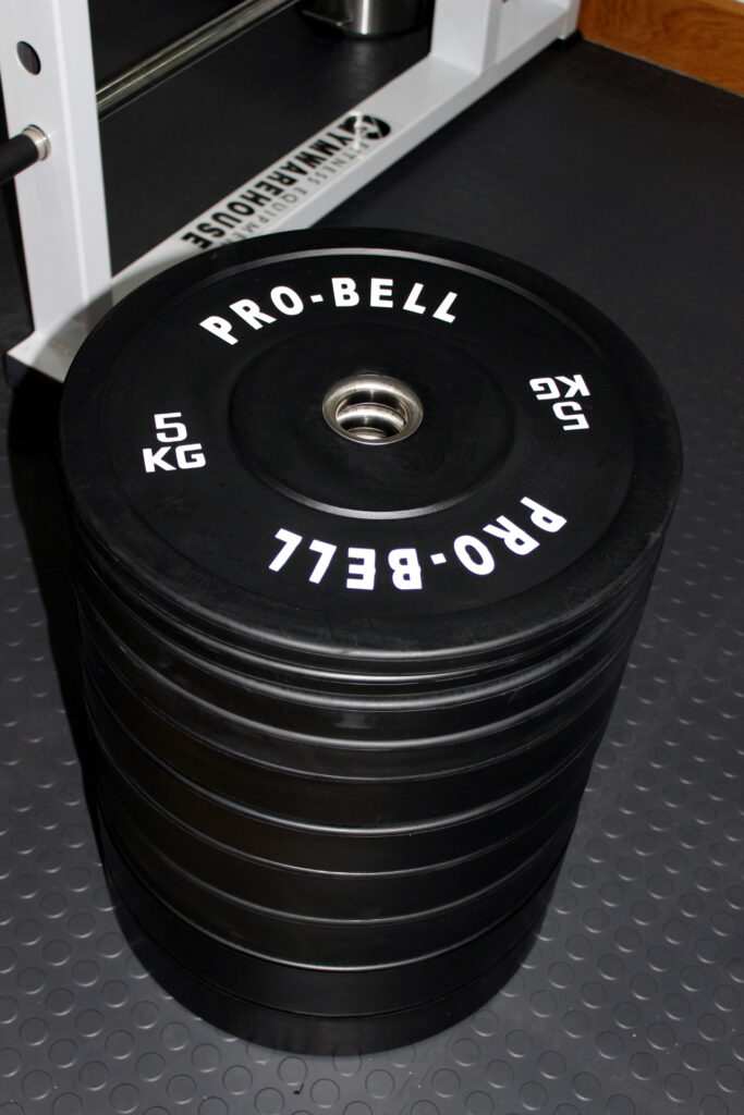 150Kg Pro Bell Rubber Bumper Plates Stack