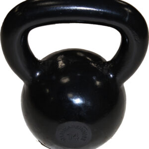 Black Polished Rubber BAse Indervidual Kettlerbell Gymwarehouse