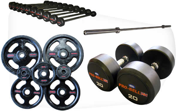 Pro-Bell Rubber Weights Pack