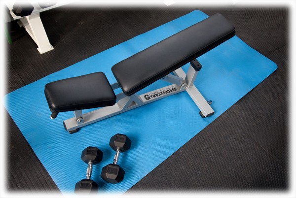 Large Gym Floor Mat Roll Up Mat Blue 20 95