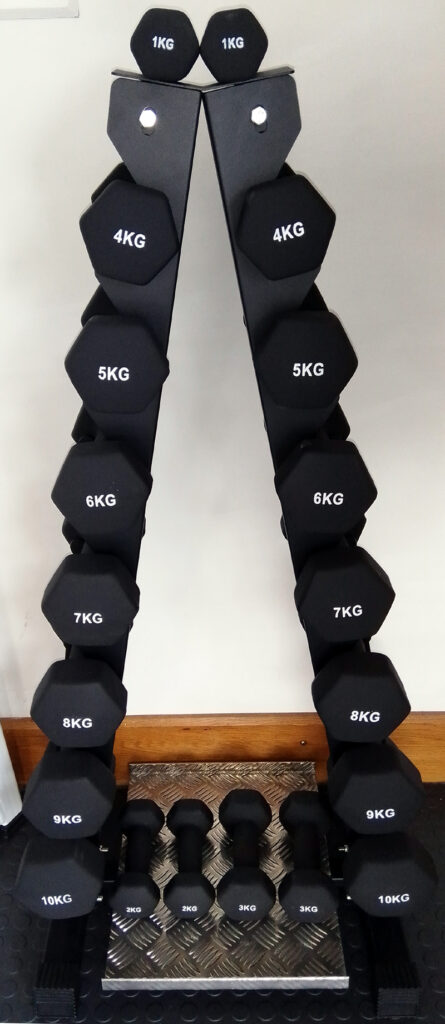 studio dumbbell Rack With Shelf