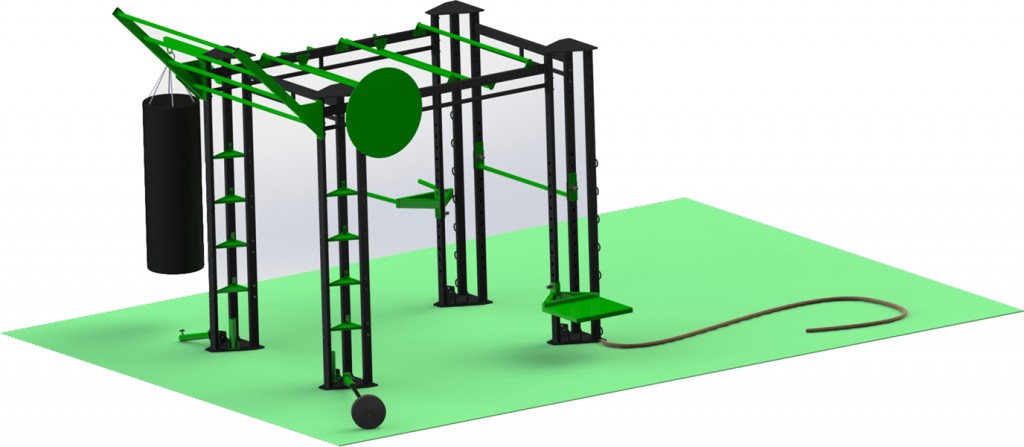 Small Indoor Gym Training Rig