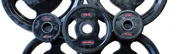 Quad grip Olympic Plates for functional training.